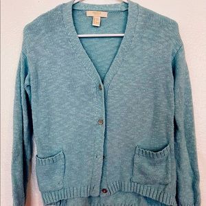 Forever21 Kids Cardigan Baby Blue Size 11/12